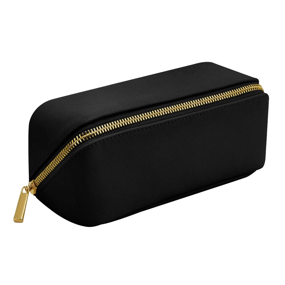 Bagbase Boutique Mini Open Flat Toiletry Bag | Black | Black | One Size | 1