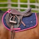 image 2 of Hy DynaMizs Ecliptic Close Contact Saddle Pad - Navy/Magenta - Pony/Cob
