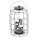 image 1 of Redwood Squirrel-Proof Metal Seed Bird Feeder - Grey