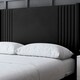 image 3 of Elara Divan Bed with Winged Panel Headboard - Black - Double / 4ft6