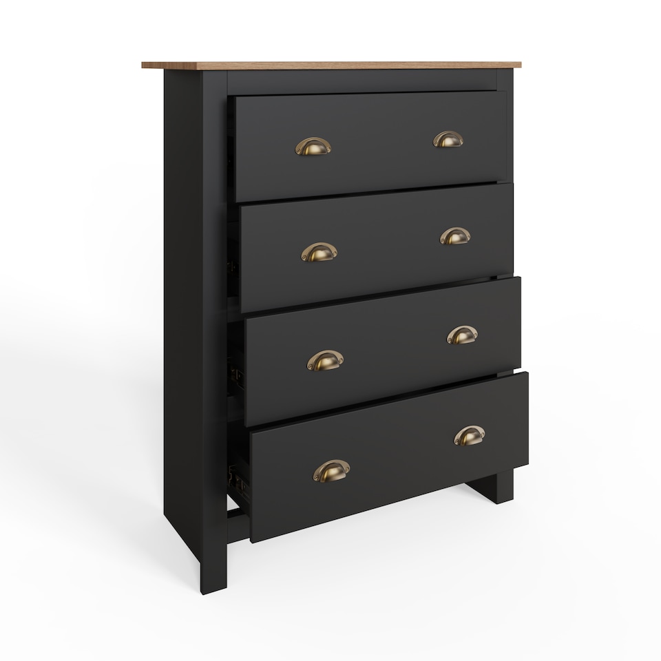image 1 of Lancaster 3 Piece Bedroom Set | Black | Black | One Size