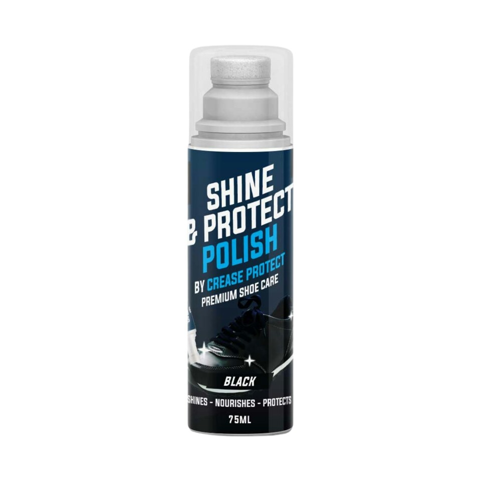 image 1 of Shine & Protect Shoe Polish - 75ml Liquid Shoe Polish - Black