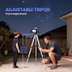 image 6 of Outsunny Astronomy Telescope for Adults and Beginners, 70 mm Aperture Portable Refractor Telescope with 40X/16X Magnification, Adjustable Tripod, Carry Bag for Travel, White