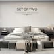 image 4 of HOMCOM Floating Bedside Table Set of 2 Wall Mounted Nightstand W/ Drawer Black