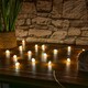 image 2 of ValueLights Crystal Gifting Matte White String Light and Integrated LED .6W Neutral White Bulb