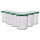 image 1 of Argon Tableware Glass Jam Jars with Green Lids - 150ml - Pack of 6