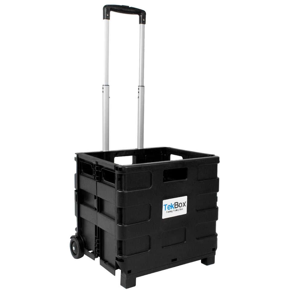 image 1 of Tekbox Folding Shopping Trolley Box