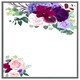 image 3 of Pink & purple roses (Picture Frame) Brown | M