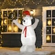 image 2 of HOMCOM 6ft Tall Outdoor Inflatable Bear Airblown Projection Holiday Christmas Lawn Decor