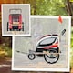 image 5 of HOMCOM 2 Seat Child Bike Trailer, Baby Bicycle Trailer for 2 Kids, Red