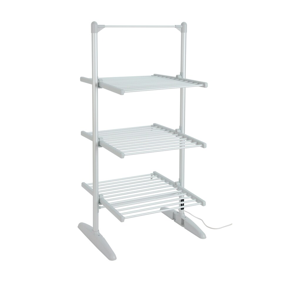 image 1 of Igenix IGHA02236S 3 Tiered Electric Heated Airer, 300 Watt, Silver