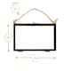 image 3 of Nicola Spring Hanging Metal Photo Frame - 6'' x 4'' - Black - Hanging Picture Frame Display Frame Poster Frame Picture Display
