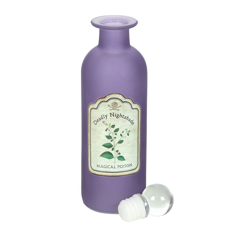 image 1 of Something Different Deadly Nightshade Potion Decorative Bottle - Purple - One Size