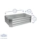 image 3 of Harbour Housewares Rectangle Galvanised Steel Raised Garden Bed - 120cm x 60cm - Anthracite