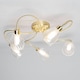 image 3 of BHS Arya Bathroom Flush Ceiling Light | Gold | Satin Brass | 1