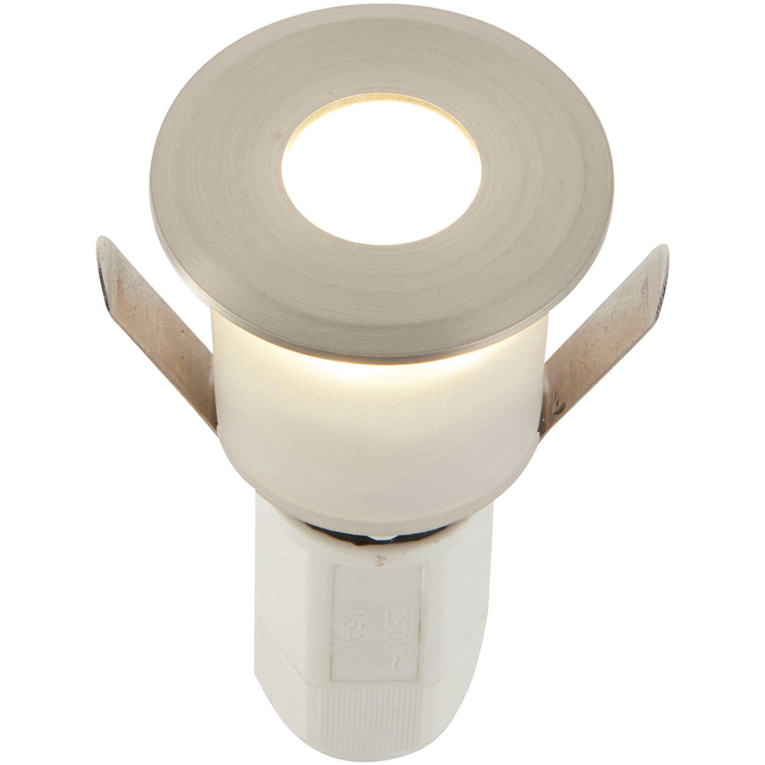 Loops Recessed Decking IP67 Guide Light - 1.2W Cool White LED - Satin Nickel Plate in Metallics