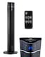 image 7 of 43 inch Oscillating Tower Fan with air Purifier and Aroma Function Black