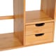 image 8 of HOMCOM Desk Organiser Compartments Desktop Bookshelf Stationery Storage Shelf Document File Holder with 2 Drawers 2-way Reversed Use Bamboo