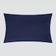 image 4 of OHS 2 x Hotel Luxury Quality Bedroom Housewife Pillowcases, 50x75cm - Navy Blue
