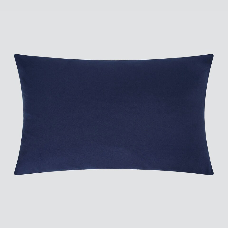 image 1 of OHS 2 x Hotel Luxury Quality Bedroom Housewife Pillowcases, 50x75cm - Navy Blue