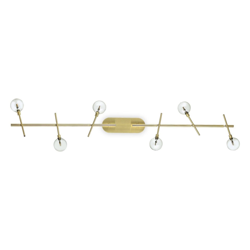 image 1 of Maracas 6 Light Ceiling Light Antique Brass