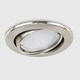 image 1 of ValueLights 6 Pack Fire Rated Brushed Chrome Tiltable GU10 Recessed Ceiling Downlights
