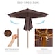 image 4 of Outsunny 2.5m Garden Parasol Sun Shade Patio Outdoor Umbrella Canopy