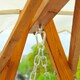 image 6 of Outsunny 2 Seater Wooden Garden Swing Chair Seat Hammock Bench Furniture Lounger