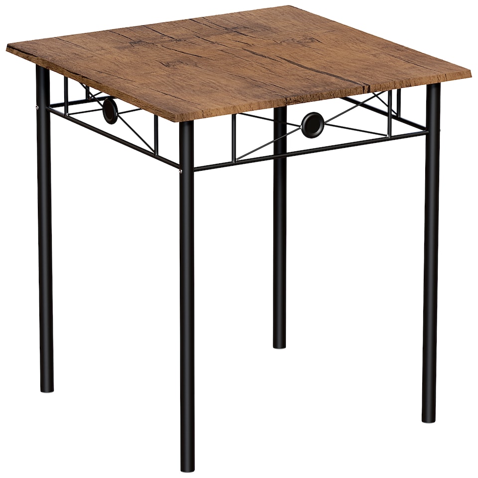 image 1 of Vida Designs Roslyn 2 Seater Dining Set 3 Piece Table & Chairs, Dark Wood