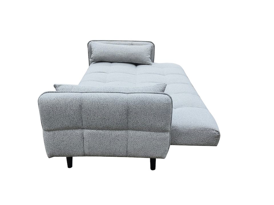 image 1 of Bello 2 Seater Sofa Bed in Grey or Silver | Silver | One Size