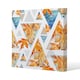 image 1 of Autumn Geometrics with Maple Leaves (Canvas Print) 46 x 46 x 4cm