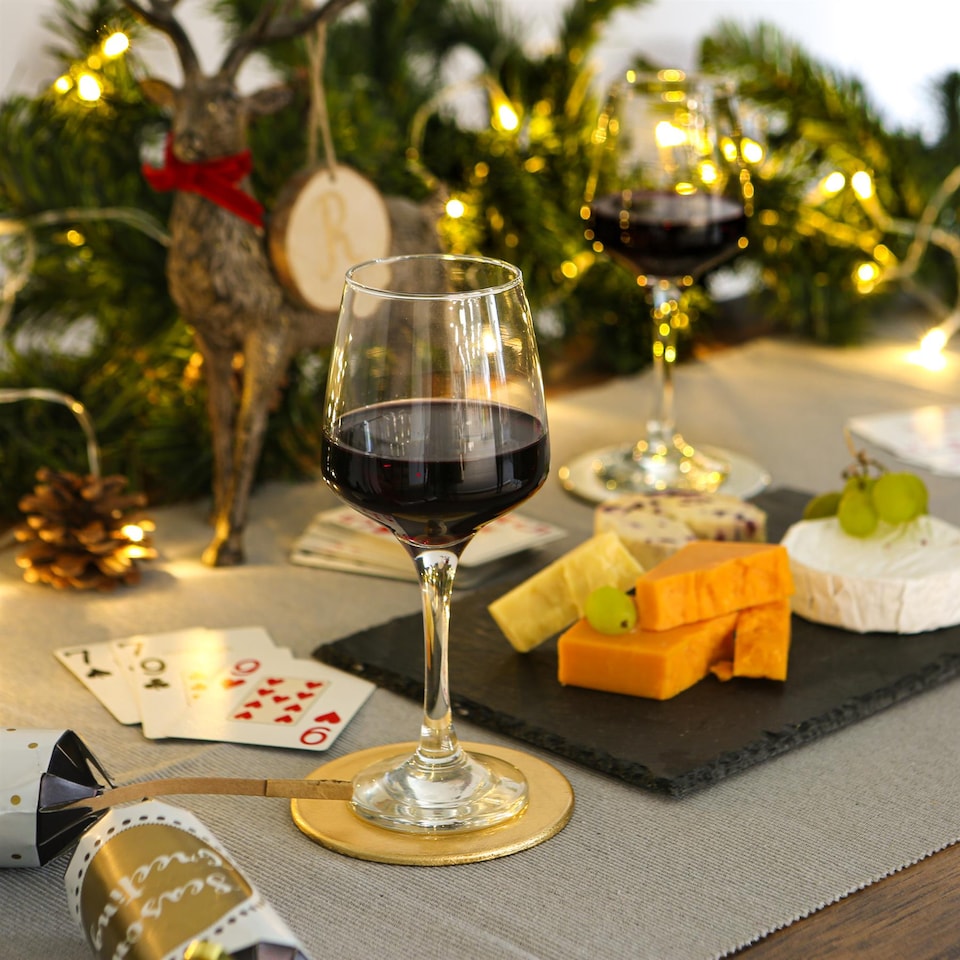 image 1 of LAV Lal Red Wine Glasses - 400ml - Clear - Pack of 12