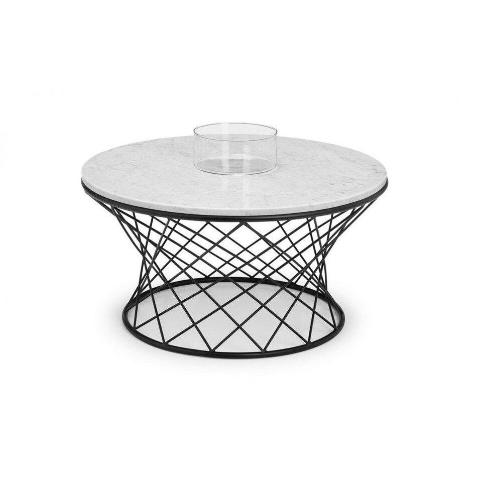 image 1 of Stylish Real Marble Coffee Table | White | White