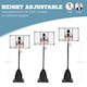 image 3 of SPORTNOW Adjustable Basketball Hoop with Weighted Base, 2.4-2.9m, Black