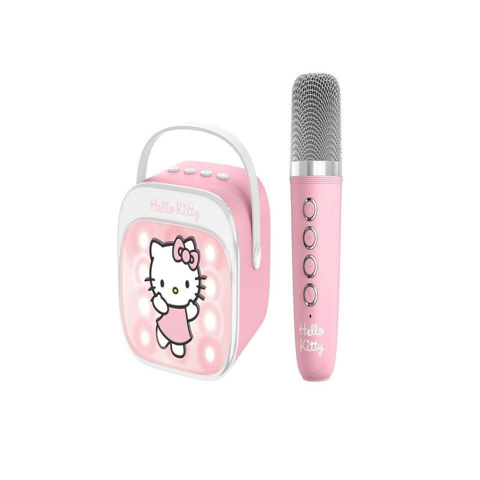 image 1 of Hello Kitty PopSing LED Light-Up Wireless Karaoke Speaker & Microphone
