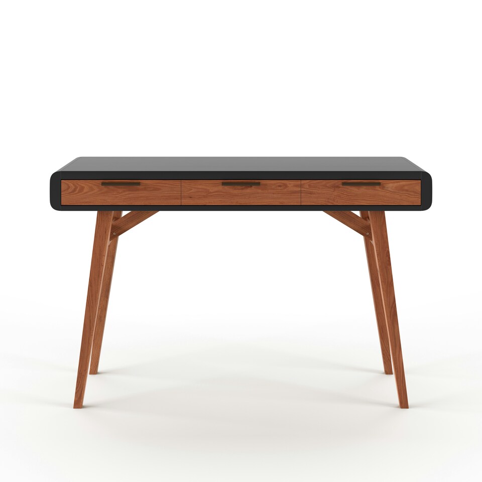 image 1 of Pevensey Office Desk in Black Oak