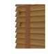 image 1 of 80cm Truffle Faux Wood Venetian Blinds with Tapes (120cm Drop) | Brown | Brown