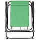 image 5 of Harbour Housewares Folding Metal Beach Chairs - Matt Black/Green - Pack of 4