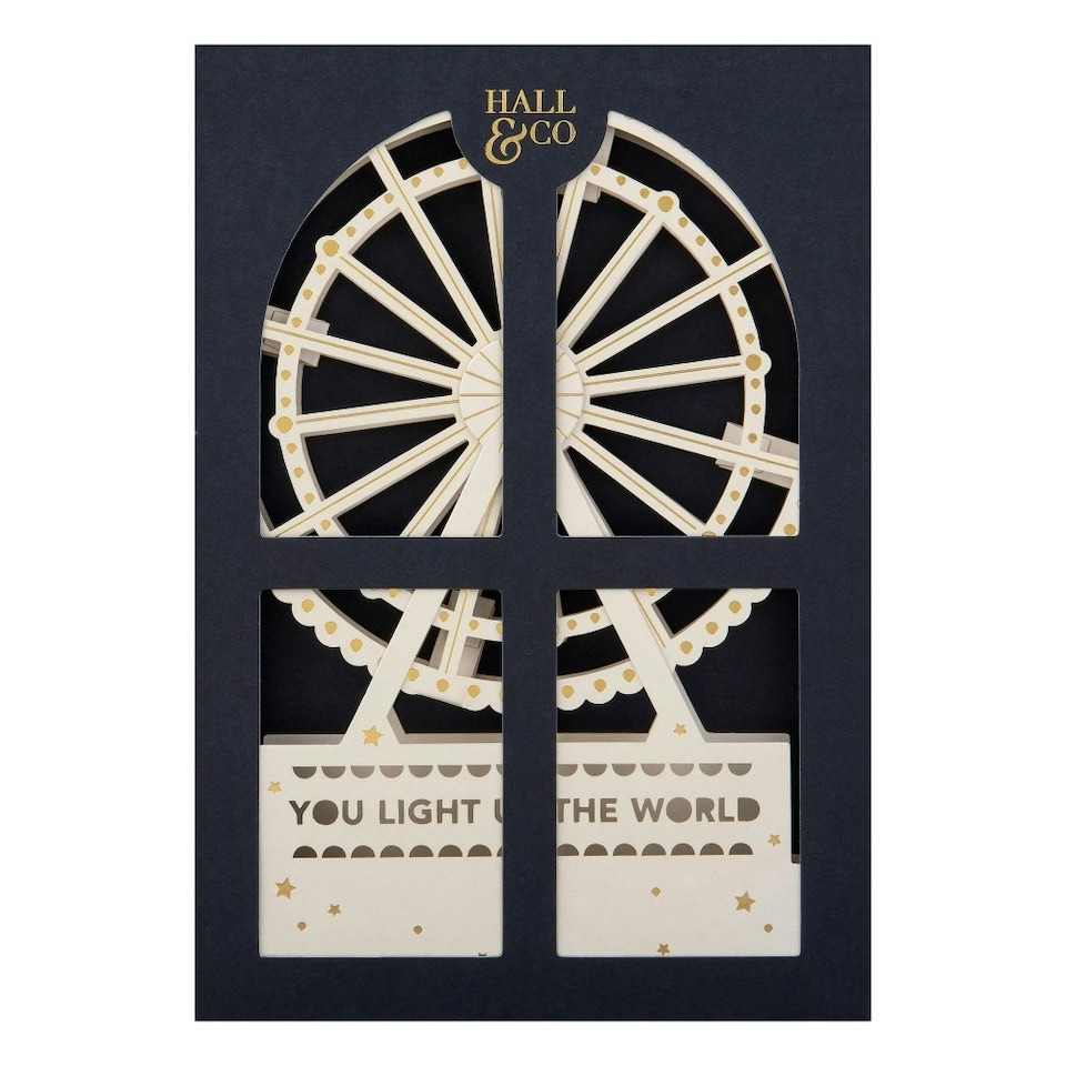 image 1 of Premium 3D Ferris Wheel Greeting Card Paper Fables