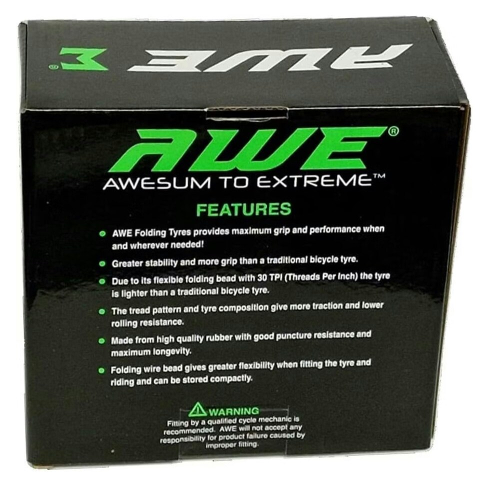 image 1 of AWE AWEShield Puncture Protection Folding Tyre 26" x 2.10" MTB/Bike Tyre 30 TPI