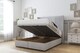 image 2 of Sloomy Camden Silver Naples Ottoman Bed With Mattress With 54" Wingback Headboard 2'6 Small Single