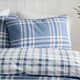 image 3 of Catherine Lansfield Kelso Check Reversible Duvet Cover Set Blue Blue | King