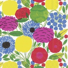 IHR Sitruunapuu Pink Cocktail Napkins 25cm 3ply 20 Pack
