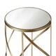 image 3 of Set Of 2 Avantis Swirl Frame Tables Gold
