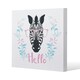 image 1 of Hello Zebra (Canvas Print) 101 x 101 x 4cm