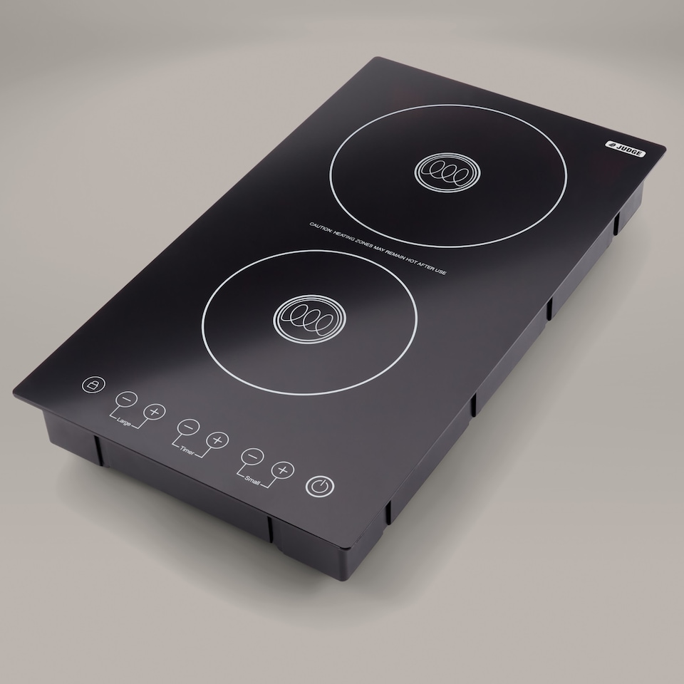 image 1 of Judge Electric Double Induction Hob 3100W with Digital Timer