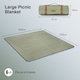 image 8 of Vonshef Picnic Blanket - Herringbone Outdoor Rug - 200x220cm