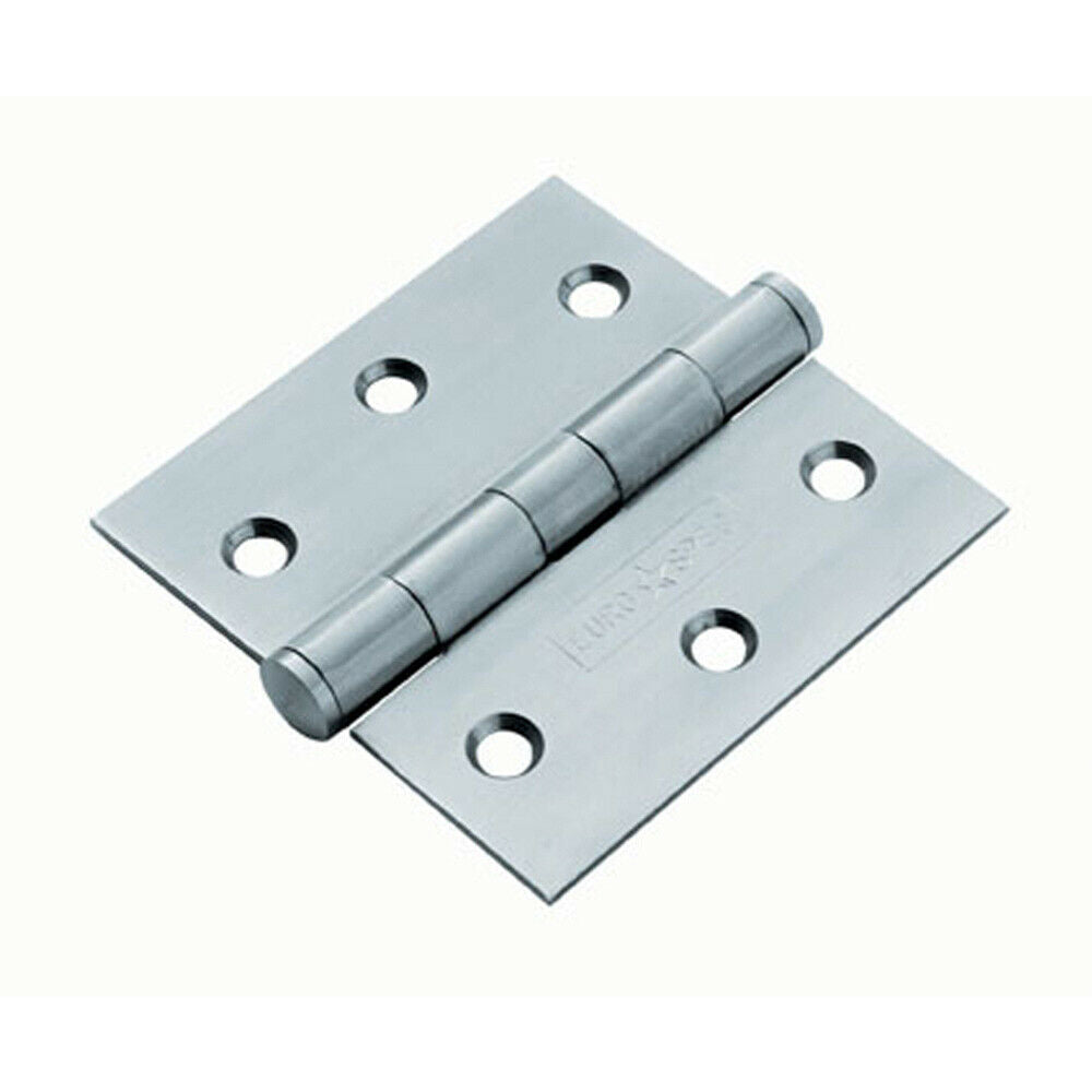 Loops PAIR 76 x 76 x 2mm Standard Bearing Door Hinge Satin Stainless Steel in Metallics