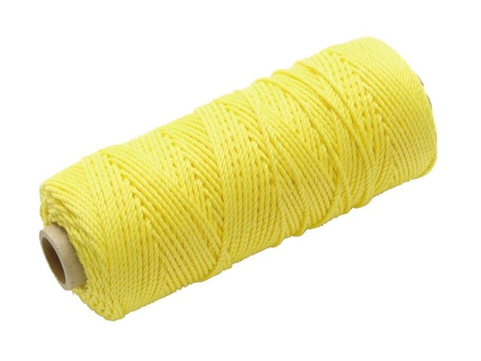 Faithfull Hi Vis Nylon Brick Line 105M (344Ft) Yellow