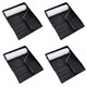 image 1 of 9" Painting Decorating Paint Tray and Wool Type Roller Egg Shell Gloss Paints 4pk